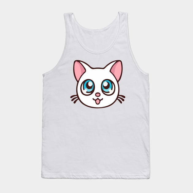 Anime Cat Tank Top by RW